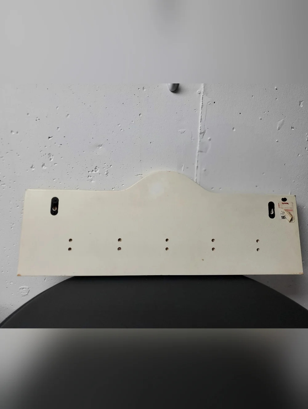 Vintage Style 'Hotel de Paris' Cream Wall Hook Rack